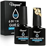 Cada set contiene dos botellas de adhesivo para uñas, elaborado con una fórmula premium que se desliza de forma suave y uniforme. Se adapta a la forma de la uña, minimiza las manchas durante la aplicación y ofrece una experiencia de uso cómoda.
