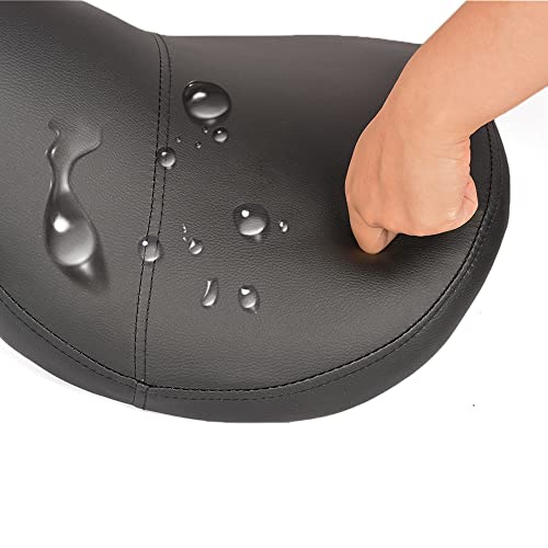 Miniatura 8 de Mingone Taburete De Sillín Ergonómico Con Ruedas Taburete De Trabajo Ajustable En Altura Silla De Montar Giratorio 360 Para Estudio Oficina, Negro