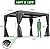 MELLCOM Outdoor Louvered Pergola with Adjustable Aluminum Rainproof Roof, Patio Hardtop Gazebo Sun Shade Shelter for Beach Deck Patio Garden Yard, Curtains and Netting Included, Black, 10x12 FT