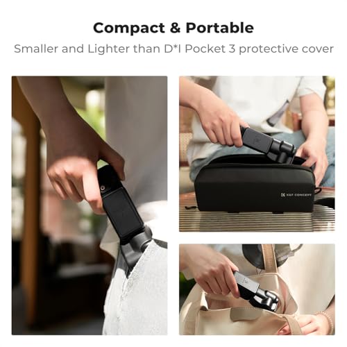 Image of K&F Concept Protective Cover Case for DJI Osmo Pocket 3, Gimbal Screen Protector Lens Guard, Plastic Case Pocket 3 Accessories