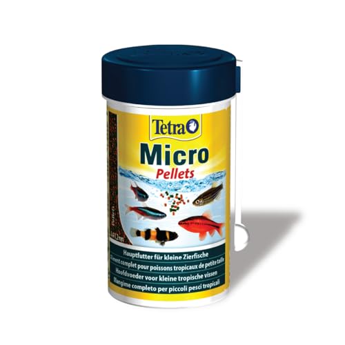 Image of Tetra Micro Pellets Complete Fish Food for Intense Colours, Digestion, Strong Immune System and Vitality Ideal for Young, Growing Cichlids and Marine Fish 46 Gram Pack