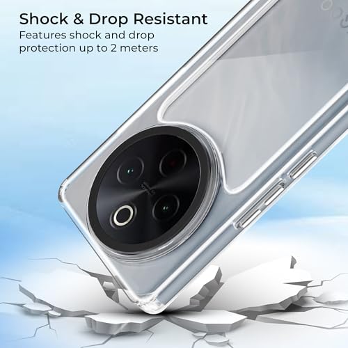 Image of A rtistque Ultra Stylish Back Cover Case for iQOO Z10 / Vivo T4 5G | Premium Shockproof TPU | Protective Design | iQOO Z10 / Vivo T4 Back Cover - White