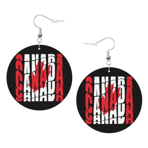MOXLNEO Canada Flag Earrings