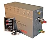 FULL KIT TURKU TK90 9KW 240V STEAM SHOWER BATH GENERATOR WITH EXTERNAL CONTROL PAD, STEAM HEAD AND...