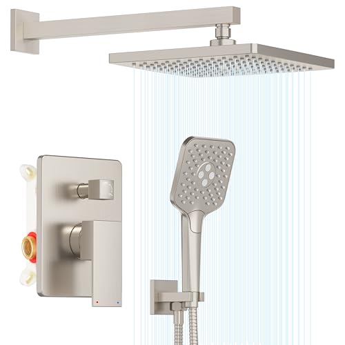 Gabrylly Shower System, Wall Mounted Shower Faucets Sets Complete for Bathroom with High Pressure...