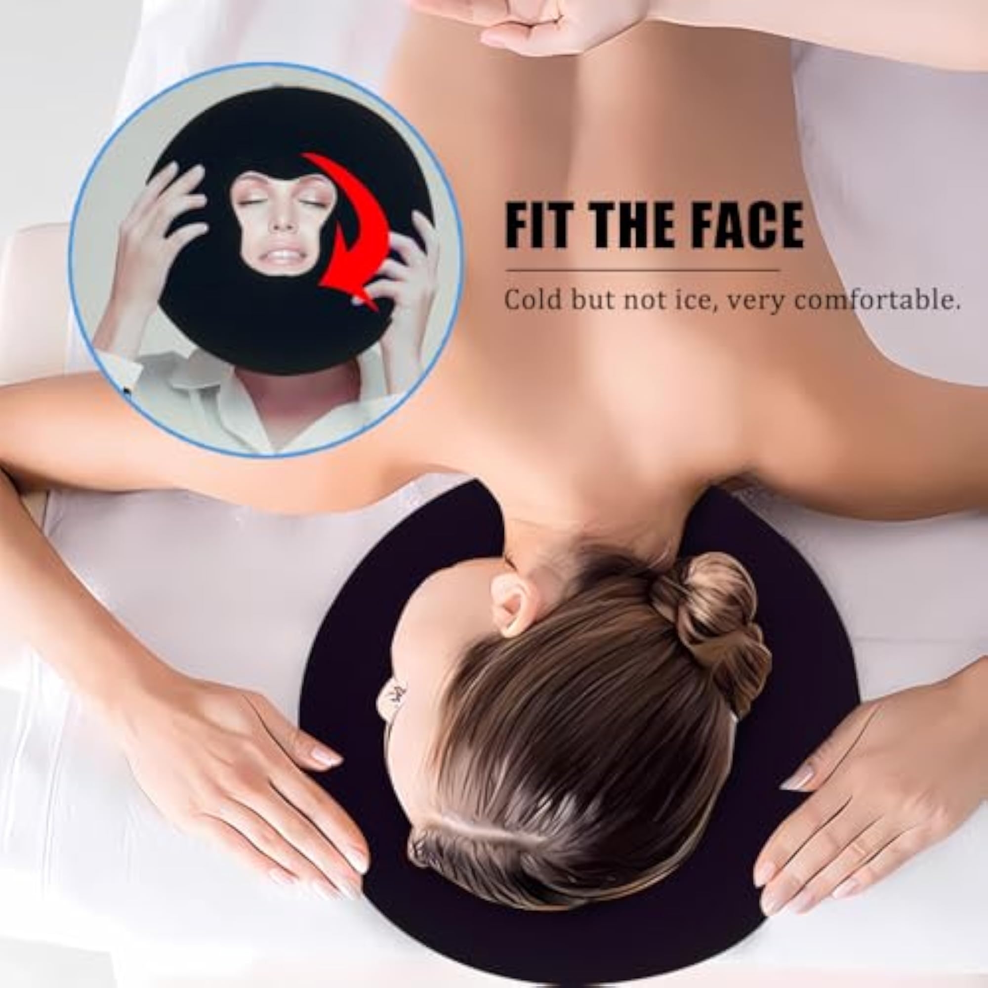 Silicone Face Massage Pillow, Spa Relaxation
