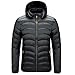 Produktbild KUYT Herrenmikrolight -Jacke, Warmer Winter -Down -Jacke, Winddichtem, Atmungsaktives Lässiges Leichter Gewicht Packbar/Dunkelblau / 3Xl/Schwarz/L