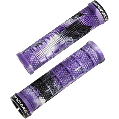 MARQUE Grapple MTB Grips - Mountain Bike Grips with Single Lock On Collar for Handlebar, for BMX, E-Bike, Scooter, Beach Cruiser & Most Adult Bicycle Handlebar, Anti-Slip & Comfortable