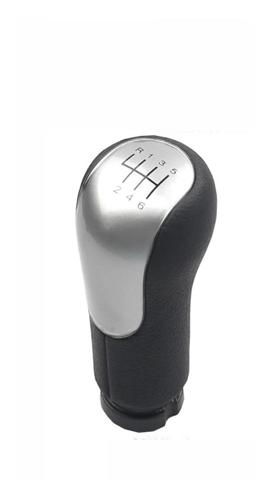 Zncojl Silver Car Gear Stick Knob For Ford For Fusion 2002 On Car 5/6 Speed Gear Shift Stick Knob No Modification Required