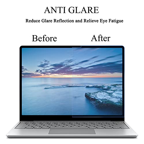 Masibloom® Anti Blue Light Clear Filter Screen Protector Skin For 12.4" Microsoft Surface Laptop Go 2 & 1 (2022-2020 Released) 4H Hardness Anti Scratch Protect Eyes Protective Cover Skin #TOP4