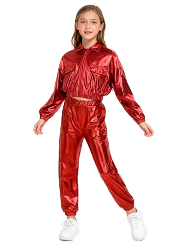 Tenue de gym pour fille blouson et jogging pour le cours de danse moderne et hip-hop en club
