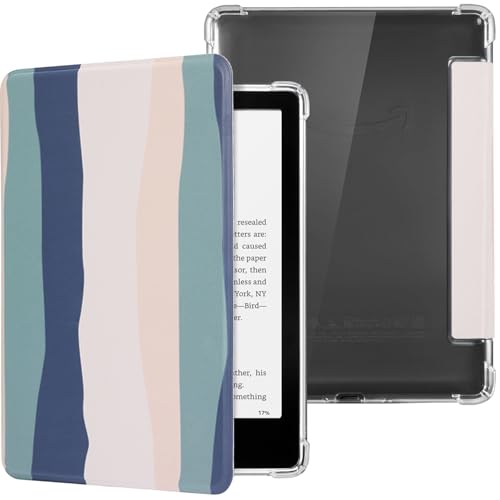 SCSVPN �N���A�P�[�X 7�C���` Kindle Paperwhite ��12���� & Kindle Colorsoft Signature Edition (2024) �p - �X���� PU���U�[ �\�t�g �t���L�V�u�� ���� TPU �o�b�N�J�o�[ ����