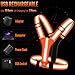 OMKHE LED Reflective Vest Running Gear, Lights Up Running Vest Rechargeable, High Visibility Reflective Running Gear for Night Walking Running Cycling Jogging