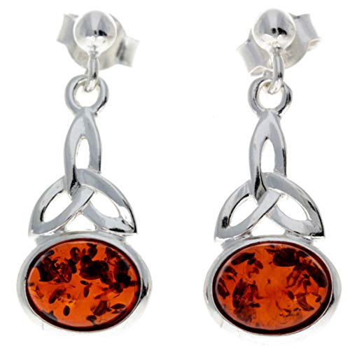 Boucles d'oreilles ambre argent femme parfaites pour illuminer vos tenues de soirée