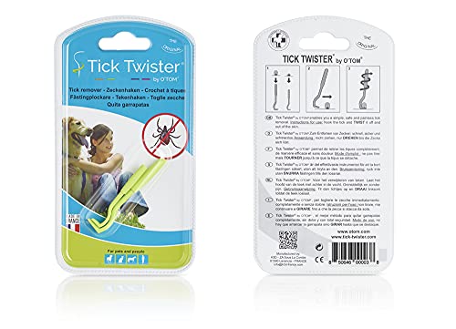 H3d O'Tom Zeckenhaken für Tiere Blisterpackung 2 Stück