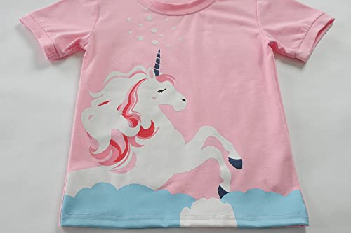 Little Hand Toddler Baby Girls Pajamas Kids Short Sets Cotton Pjs Sleepwear Summer Clothes 2-7 Years3