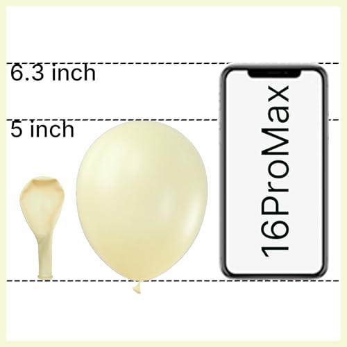 Image of PartyWoo Pastel Yellow Balloons 50pcs 5 Inch Small Mini Light Pale Yellow Balloons for Graduation Baby Shower Gender Reveal Easter Little Cutie Bee Birthday Summer Party Decorations Yellow-Q07