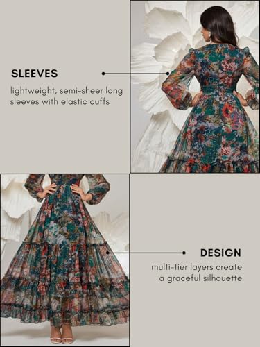 Image of GRECIILOOKS Women's Georgette Dress | Western One Piece Dress for Women Short & Long | Casual Summer Dresses for Beach & Stylish Party Gown fors Women