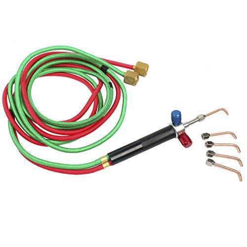 Yaetek Jewelry Micro Mini Gas Small Torch Welding Soldering Gun Soldering Torches Soldering Kit With 5 Weld Tips For Oxygen Cylinders, Hoses - Acetylene For Jewelers #TOP5