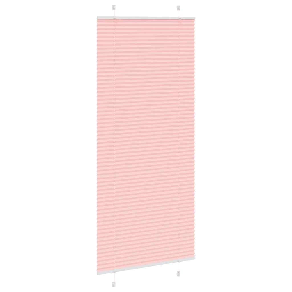 Tenda Plissettata Rosa 85x200 cm Senza Foro per Finestra | Protezione solare e privacy ideale per soggiorno o camera da letto, installazione rapida con o senza foro.