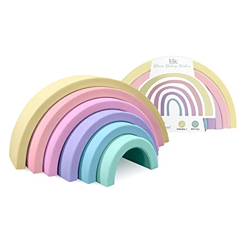 Anpei Lelolo Silicone Baby To Toddler Rainbow Stacking Toy Silicone | From 0+ Months | Small #TOP7