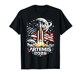 Artemis 2026 American Rocket Launch to The Moon Landing T-Shirt