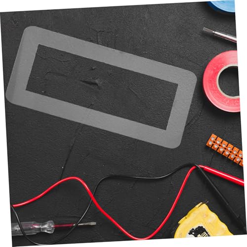 Cubierta de interruptor de 3 bandas Ipetboom acrílica transparente y autoadhesiva 6