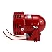 S SYDIEN Motor Siren Red 1Pc AC 110V 114dB Industry Electric Motor Alarm Driven Siren, Horn Sound Buzzer Alarms Bell for Home, Industries, Stores and Security Alarm System