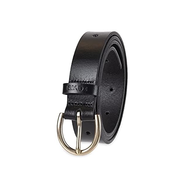 Levi's Women's Casual Leather Belt, Black Classic, Large