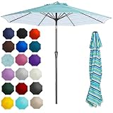 Patio Kingdom 9-Foot Fiberglass Market Umbrella