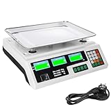 Balance de prix électronique LCD 40 kg x 2 g Balance de prix numérique LCD Balance de poids alimentaire commerciale