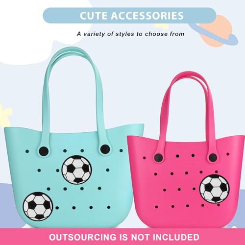 Image of Lckaey Rubber Beach Bag Accessories-PVC Rubber Totes organizer Sport Charms- for Purse Bogg Inserts