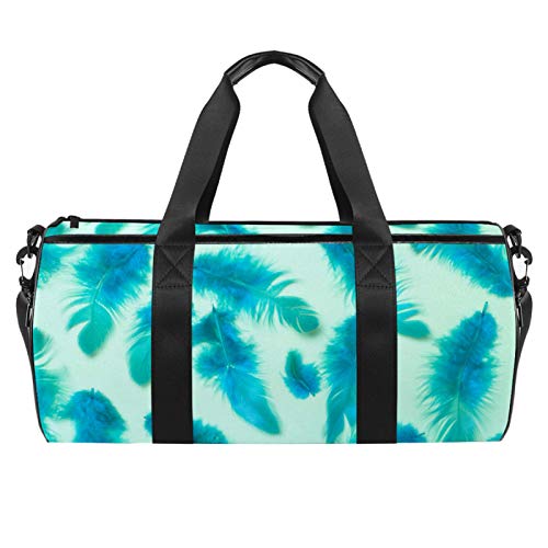 ASDFSD Bolsa de lona de plumas  bolsas de playa deportivas con correa ajustable  bolsos y cremallera para equipo de gimnasio  pelotas deportivas y deportes acuáticos.