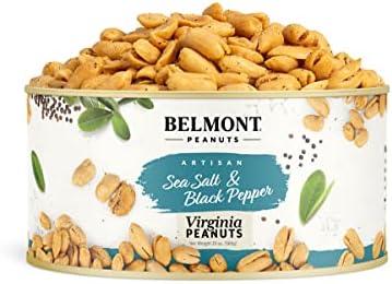 Belmont Peanuts Artisan Sea Salt and Black Pepper Virginia Peanuts, 20oz (Pack of 1)