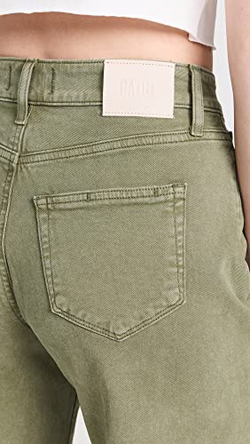 PAIGE Women\'s Anessa Jeans, Vintage Mossy Green, 30