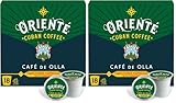 Oriente Sweetened Espresso with Cinnamon Coffee Pods, 18 ct, Dark Roast Flavored Cuban Inspired Coffee in Recyclable Single Serve Pods - 100% Arabica Beans, Compatible with Keurig K Cups Maker