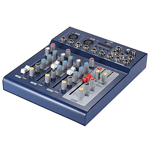 Tomshin F4-USB 3 Canais Digital Mic Line Mixer Mixer Console Wireless BT Conexão com 48V Phantom Pow