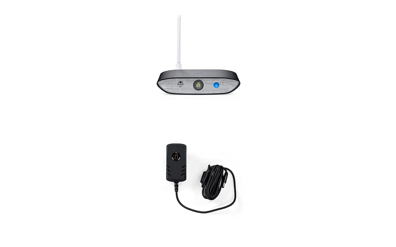 iFi Zen Blue V2 and iFi iPower2 - HiFi Bluetooth 5.0 Receiver Desktop DAC for Streaming Music to Any