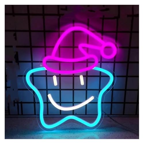 Enseigne lumineuse néon LED visage souriant à faible consommation