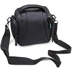 Maletin Para Camara Nikon BODYGUARD 5* Estuche para cámera Negro - Adecuado para Sony Alpha 6000 6300 6500 DSC-HX400V Canon EOS M100 Canon EOS M10 Canon EOS M3 Nikon Coolpix B700 Panasonic Lumix DMC-FZ72 DMC-FZ300