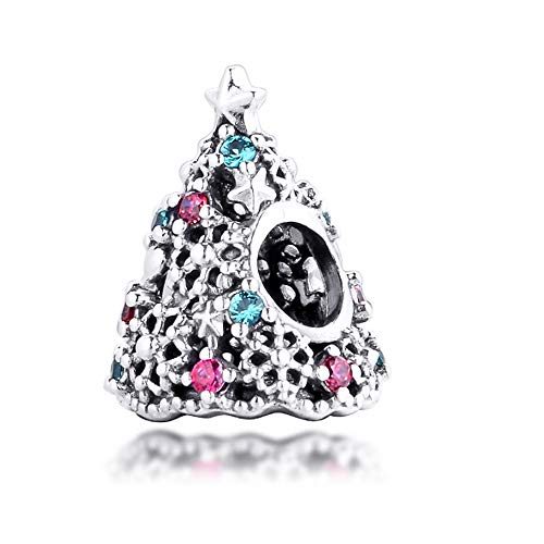 Charm árbol de Navidad plata 925 compatible que no pierde brillo 5
