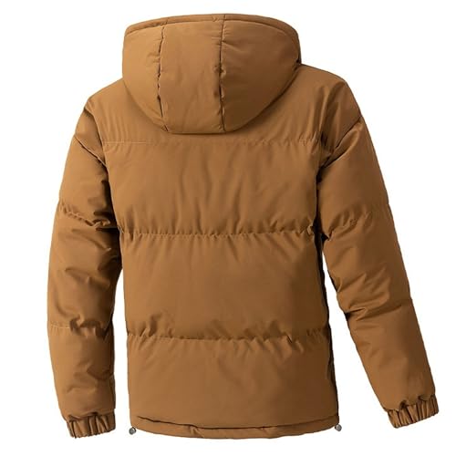 Doudoune d'hiver homme imperméable marron veste grande taille 6XL ample