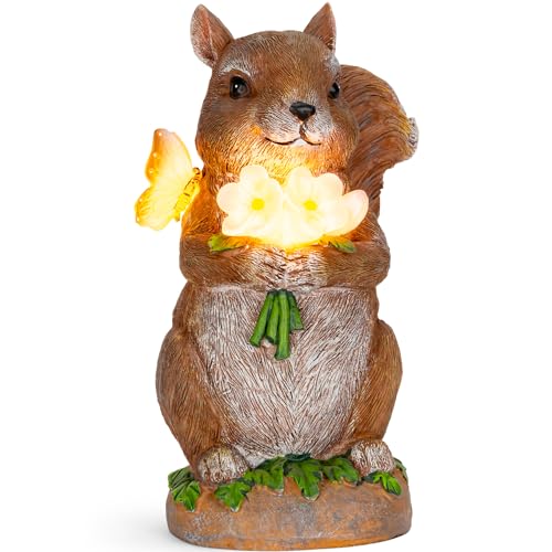 VP-Home-Charming-Solar-Powered-LED-Outdoor-Decor-Porcelain-Squirrel-Figurine-Light-Up-Squirrel-Gifts-Garden-Figurines-Outdoor-Solar-Lawn-Ornaments VP Home Charming Solar Powered LED Outdoor Decor Porcelain Squirrel Figurine Light Up Squirrel Gifts Garden Figurines Outdoor Solar Lawn Ornaments