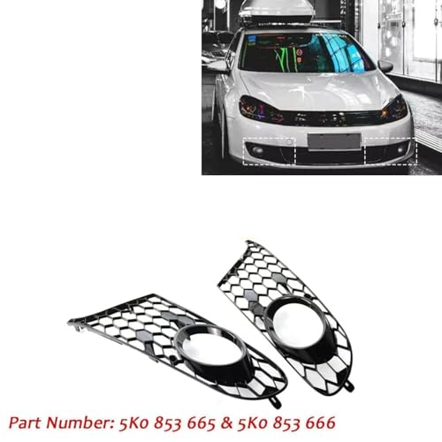 Rejilla parachoques delantero para reparar luz antiniebla de Jetta 2009-2013 4