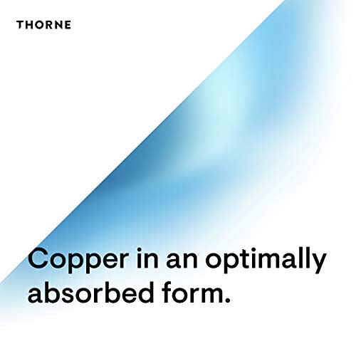 Thorne Copper Bisglycinate - Well-Absorbed Trace Mineral Supplement - 60 Capsules #TOP4
