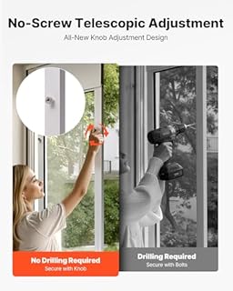 VEVOR Dog Door for Sliding Glass Door, 91 to 96 in Adjustable Height, Aluminum Alloy Frame with Metal Rotating Hinges, Lock Design, 13 5/8 x 23 5/8 in Flap, Sliding Glass Pet Door for Renters