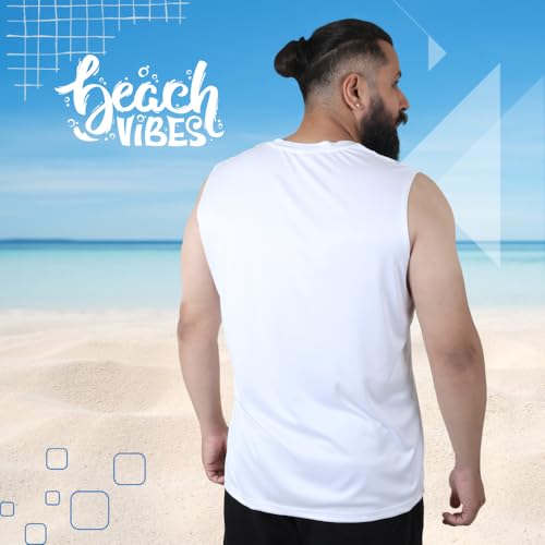 Image of Sleeveless T Shirts for Men - Gym Vest, Sando Tank Top Wear, Workout Baniyan, Stringers Inner Shirt, Bodybuilding Tshirts, Sports Tshirt Vests, Stylish Tanks Tops