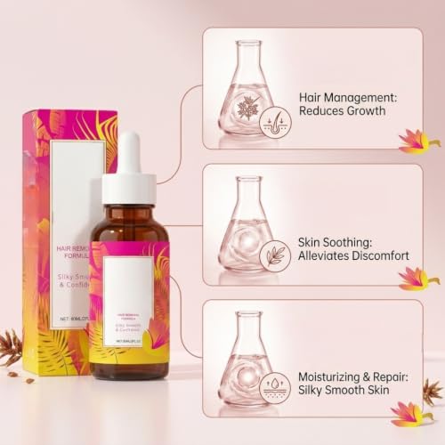 Cyperus Rotundus Oil Hair Removal | Slow Unwanted Hair Regrowth, Soften & Lighten Body Hair, Minimize Pores | Natural Depilatory Cream for Legs, Arms, Underarms | For All Skin Types | 2 Fl Oz — view 2