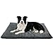 EpicRove Hundematte für Hundebox – RovePad Cozy Hundekissen, 6cm Dicke Crate Comfort Pad aus Samt, rutschfeste PVC-Unterseite & Waschbar, Grau, M