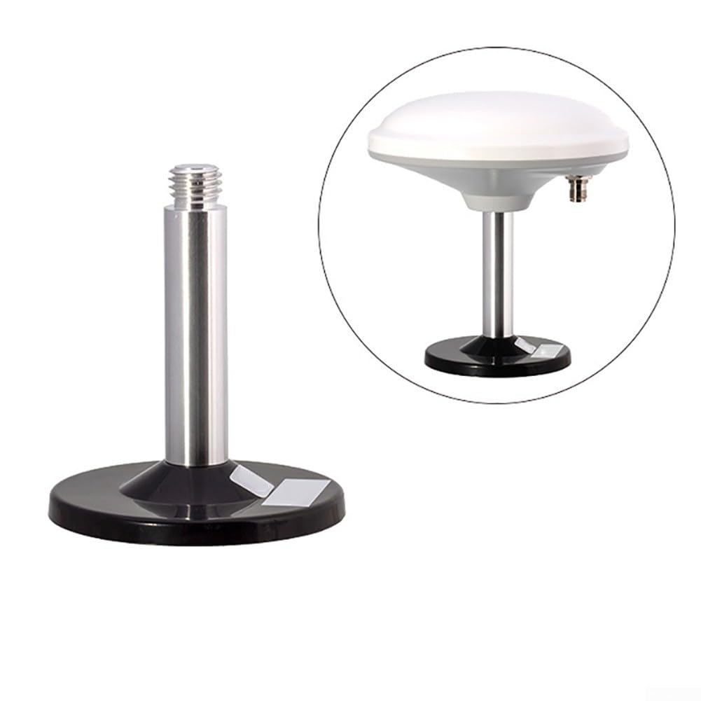 Base magnetica per antenna, nuova base magnetica per antenna Gps Gnss con filettatura 5/8-11, adattatore per antenna Gnss per ricetrasmettitore radio marino mobile (tutta base in alluminio)